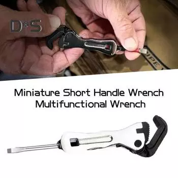Micro Stubby Wrench 2 в 1 Миниатюрный ключ с короткой ручкой Саморегулирующийся портативный многофункциональный ключ для труднодоступных мест Sets