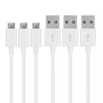 micro usb cable 5m (Set of 3) POTRRCIUSUER Micro USB Cable [2A quick charging] [Not compatible with data transfer] Smartphones, tablets, game
