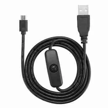 Micro USB Power Charging Cable with On OFF Switch for Raspberry Pi 3 2 B B+ A