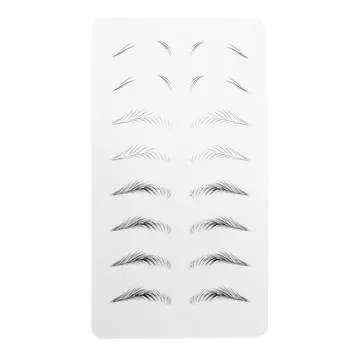 Microblading Practice Skin Inkless Wide Eyebrows Microblading Training Sheet for Beginner 03