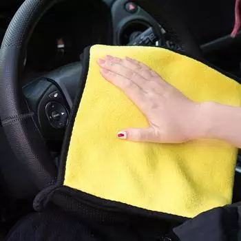 Микрофибра для полировки кузова автомобиля, полотенца для чистки, 300 г/м2, мягкая салфетка для сушки, полотенце для мытья 40x40 см зелёный