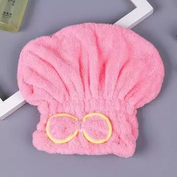 Микрофибра для быстрой сушки волос, бантик для ванны, полотенце, шляпа, шапочка для ванны, ванная комната фиолетовый