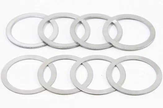 MicrOHERO Stainless Steel Road MTB Microspacer BB Shim 24mm Inner 30mm Outer Diameter Clearance Adjustment 4 Thick 4 Thick Spacers for Fine for 24mm