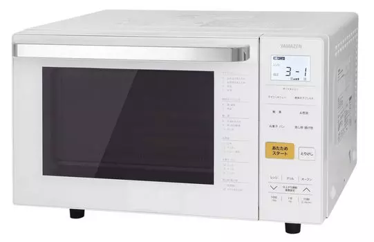 Microwave Microwave Oven 18L for Single and Two People Living with Toast Flat Equipped with Comes with Square White [Yamazen] Function, Table,