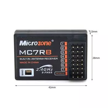 MicroZone MC6C 2,4G 6CH пульт дистанционного управления передатчик MC7RB приемник радиосистема для SU27 mode 2 разноцветный