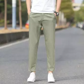 Mid-waist Slim Nine-point Pants Men s Youth Pants Men s Pants Summer Thin Men s Casual Pants 28