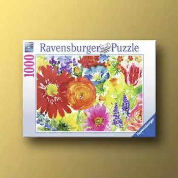 Пазл «Полдень Цветок» из 1000 деталей Ravensburger, популярная корейская настольная игра