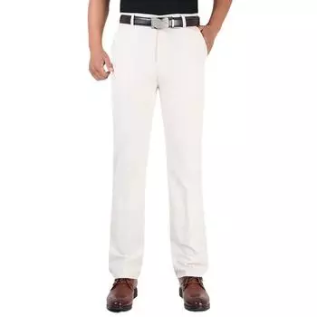Middle-aged and Elderly Men s Cotton Casual Trousers Summer Thin Section Straight Loose High-waisted Trousers Father Loaded Middle-aged Men s Trousers 33