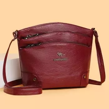 Многослойная сумка через плечо для людей среднего и пожилого возраста, женская сумка через плечо для мам чёрный