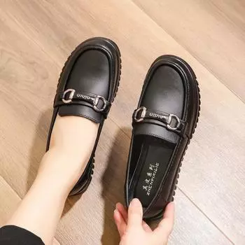 Удобная обувь из натуральной кожи для женщин среднего и пожилого возраста на весну и осень. Универсальные мокасины на плоской мягкой подошве для мам. 35