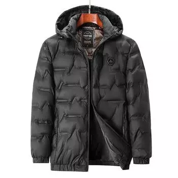 Middle-aged Men s New Winter Stand-collar Cotton Jacket Short Thickened Warm Daddy s Cotton Jacket Large Size Cotton Jacket L