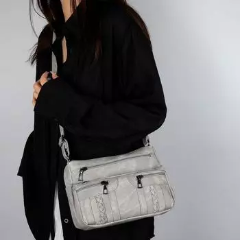 Middle-aged Mother Bag New Clutch Bag Middle-aged and Elderly Women s Small Bag Fashion Shoulder Messenger Handbag серый