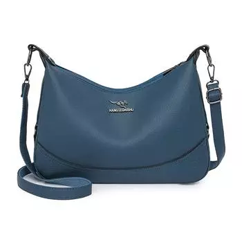 Middle-Aged Mother Bag Small Square Bag Women s Shoulder Bag PU Crossbody Bag