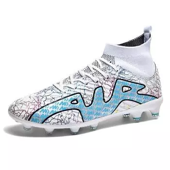 Средняя помощь футбольные бутсы мужские трава сломанные ногти шипы искусственная трава студент тренировочная кожа нога молодежный мяч 35