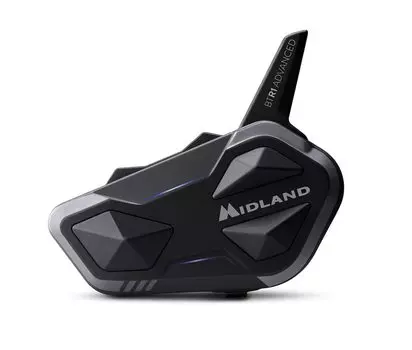 MIDLAND BT R1 Plus Single Pack Bluetooth Intercom для мотоциклов Совместимость с пространственным звуком Вы можете разговаривать во время прослушивания Параллельная потоковая передача До