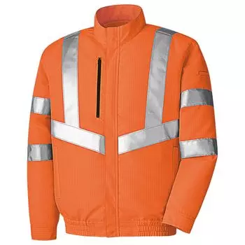 Midori Anzen Cool Electric Fan Compatible Sold Workwear Size LL Fan, (Fan Separately), High-Visibility, Quick-Drying Blouson, WE105, Orange, оранжевый