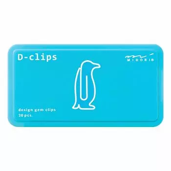 Midori Clip D Clips Penguin Pattern A 43392006