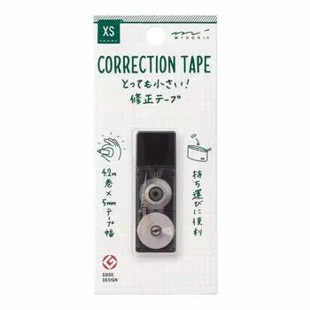 Midori Correction Tape XS Black 35262006