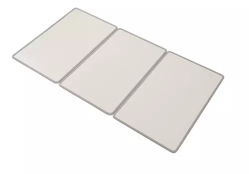 Mie Sangyo EC алюминиевая комбинированная крышка для ванны Размер продукта 78 x 157 см Набор из 3 штук Двусторонняя цветная Ag+антибактериальная (Слоновая кость/синий) W16_IV_BL