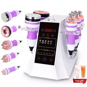 Mieauty 5 In 1 Body Massage Shaping Machine, Body Cellulite Removal Facial Beauty Machin with 5 Handles Popular Use For Home Salon Spa