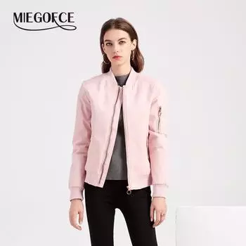 MIEGOFCE Women s European and American Fashion Jacket Casual Thin Cotton Autumn and Winter Coat D5021