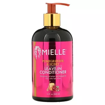Mielle, Несмываемый кондиционер, гранат и мед, 12 жидких унций (355 мл)