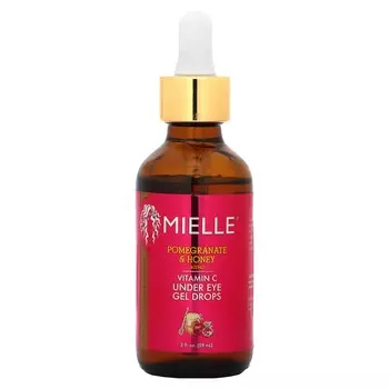 Mielle, Vitamin C Under Eye Gel Drops, Pomegranate and Honey Blend, 2 fl oz (59 ml)