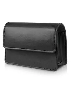 Mieseey Чехол для гольф-дальномера Лазерный чехол Чехол для гольф-дальномера Легкий с магнитом Черный Крепится к ремню ПУ Лазерный чехол Гольф Лазерный дальномер чёрный