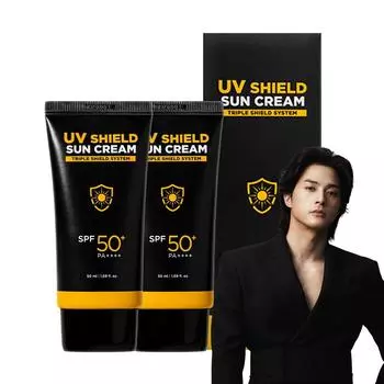 MIF UV Shield мужской солнцезащитный крем SPF50+ PA++++, 50 мл, 2 шт.
