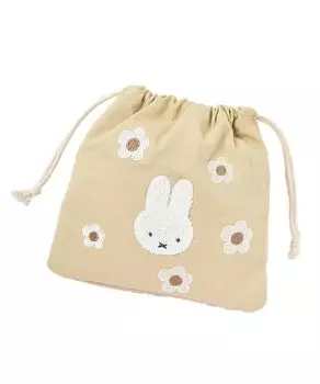 Miffy Доброе утро Сагара вышитый мешочек на шнурке (бежевый)