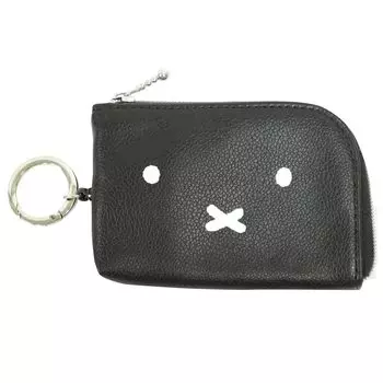 miffy miffy mf катушка смарт-ключ сумка чехол для ключей лицензия проездной [Nicot] водительские права (черный) [Персонаж/владелец паспорта/растягивающийся/миффи