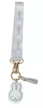 Miffy Smart Key Hand Strap with Miffy Face Includes Acrylic Mascot (LIC-MF0210) -