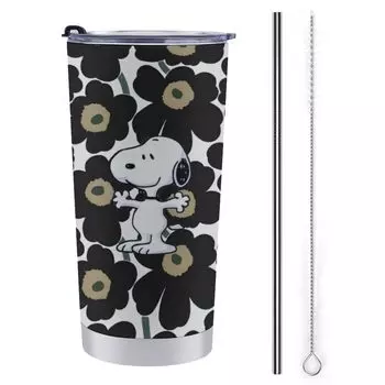 Miffy Snoopy Snufkin Little My Tumbler Кружка для кофе, чашка для магазинов, холодная изолированная бутылка для воды, для питья, нержавеющая сталь с крышкой