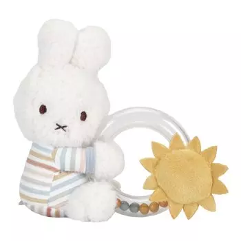 miffy x Little Dutch Ring Sunny Stripe Rattle/Vintage