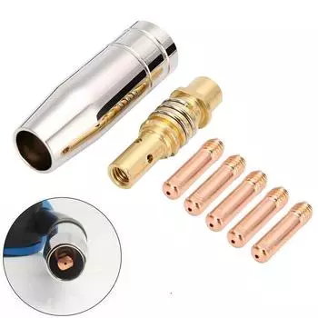 MIG Welding Nozzle Protective Nozzle 7PC Conductive 0.6mm