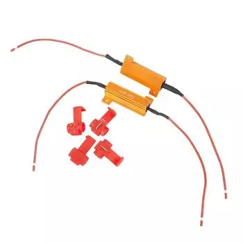 Мигающий сигнал поворота, мигающий инструмент, декодеры, светодиодные нагрузочные резисторы 12 В-24 В, аксессуары, комплект 50 Вт, 8 Ом, горячая распродажа, 2018 г., новый CHINA