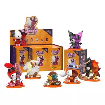 Mighty Jacks Sanrio Candy x Sanrio Spooky Fun Edition, запечатанный лоток, 6 предметов, без дубликатов, глухая коробка, игрушка, коллекционная фигурка -