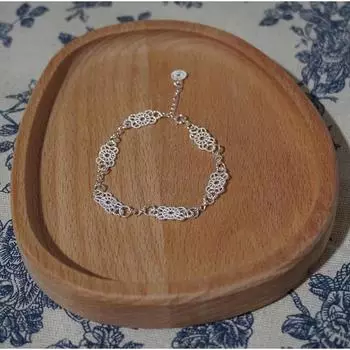 Mihmily бренд-ажурный браслет из серебра, невыцветающий светлый роскошный сладкий подарок на день рождения