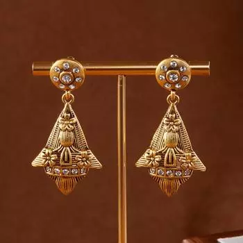 Mihmily бренд-ретро рельефные серьги, персонализированная мода преувеличенное высокое качество