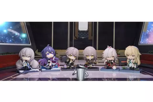 miHoYo Collapse Star Rail Время отправления ПВХ АБС окрашенная полная фигурка Коробка из 6 штук Немасштабная и