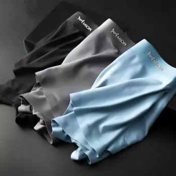 MiiOW 3 шт. модальное мужское нижнее белье шорты-боксеры бесшовные удобные трусы без следов мужские боксеры L-5XL большие размеры мужские трусики L