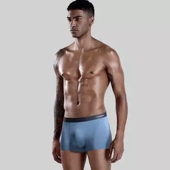 MiiOW 3 шт. модальное сексуальное мужское нижнее белье шорты-боксеры антибактериальные мужские трусы дышащие Bxoershorts нижнее белье L