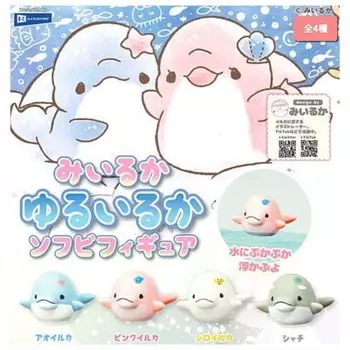 Miiruka Yuruuruka Soft Vinyl Figure x All 4 Types Set Full Comp Gacha Gacha Capsule Toy