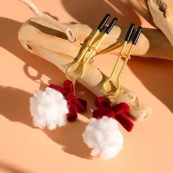 Зажим для сосков Miji U-образной формы Hairball - силиконовая игрушка для флирта SM для пар