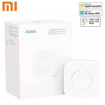 Mijia Aqara Smart Wireless Switch Key Интеллектуальное приложение Дистанционное управление ZigBee Беспроводное Wi-Fi соединение для приложения Xiaomi Mihome Security