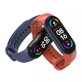 Mijobs Sport Strap для Mi band 7 6 5 Силиконовый браслет на запястье Двойной цветной ремешок на запястье Смарт-браслет для Xiaomi Miband 7 6 5