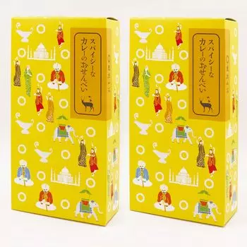 Мика Сансо острые рисовые крекеры карри сравнение набор ассорти 2 коробки x симпатичная индивидуальная упаковка идеально подходит в качестве подарка (100г 2)