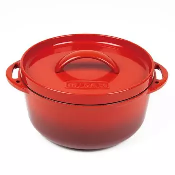 MIKAN Enamel Dutch Oven Red красный