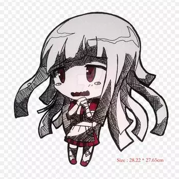 Mikan Tsumiki Chibi Chibi рисунок утюгом на заплатках для одежды, наклейки с аппликацией на одежду, термочувствительная нашивка на заказ