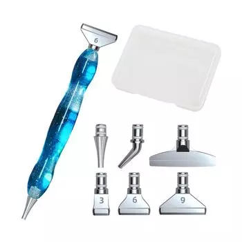 Mikankawa Diamond Art Pen Alloy Painting Diamond Замена стильного набора инструментов, инструмент, ручка, головка, (Звездно-голубой)
